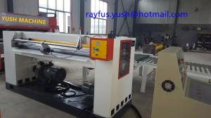 China 3 4 5 Ply Hard Cardboard Production Line Rotary Cut Off Helical Knife Cut To Sheet wholesale