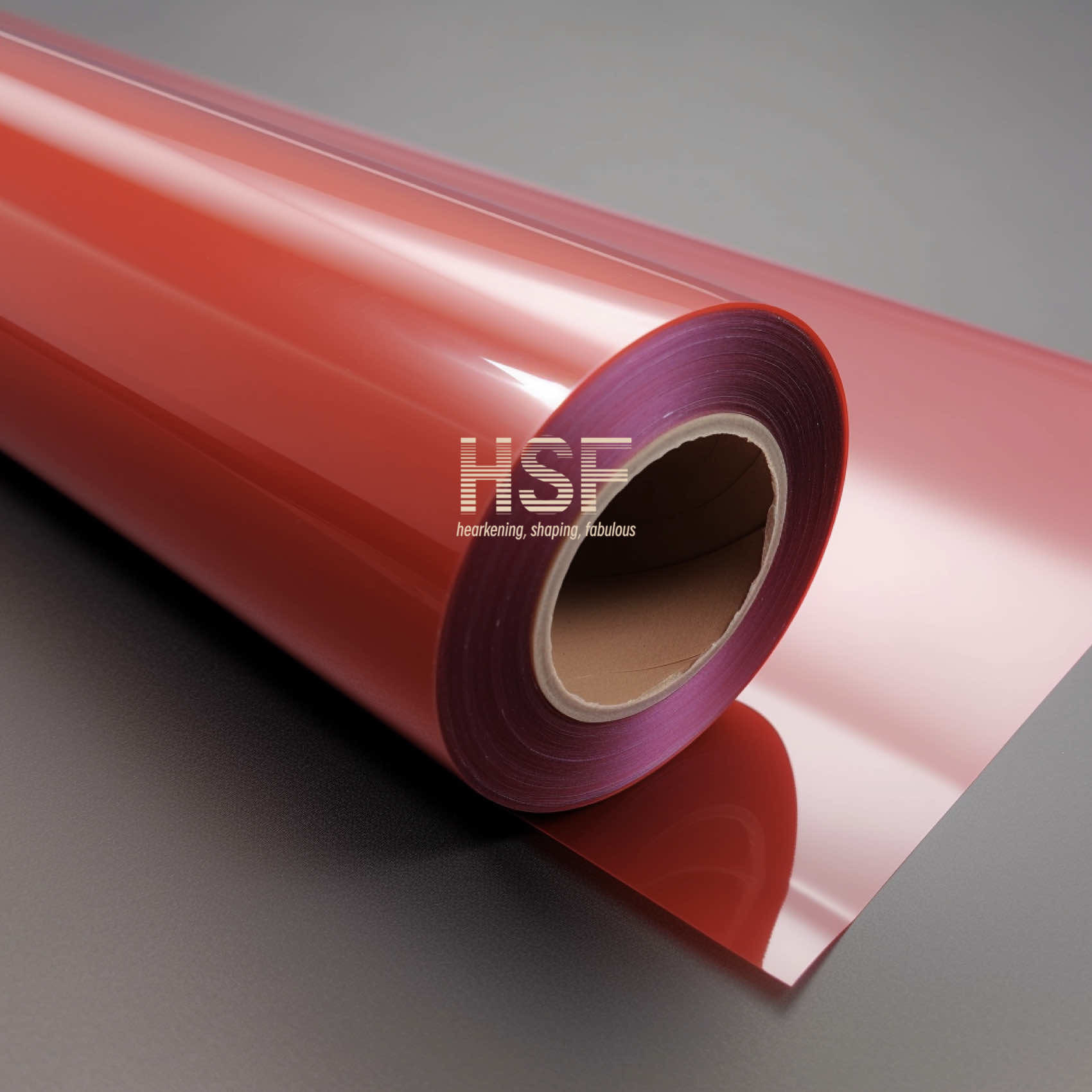 85 μm translucent red MOPP release film, for food packaging, lamination, tapes labels, industrial applications,