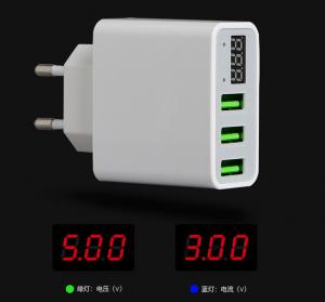 China EU Plug 3 Ports CE Certified 3A USB Wall Charger Adapter For Traveling And Office wholesale