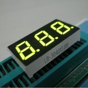 China Yellow Green Triple Digit 7 Segment LED Display Common Anode wholesale