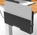ISO9001 Rohs CE Iron Side-Mount Laptop Desk Stand Metal Laptop Desk with Side