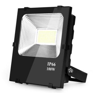 China Outdoor AL+Tempered Glass 100Watt Driveless LED flood light Black housing wholesale