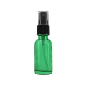 China 1 Oz Specialty Caribbean Green Boston Round Bottles W/ White Mist Sprayer wholesale