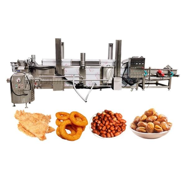 Automatic Filtration Frying Machine for Banana Sweet Potato Flakes Crisps Gas