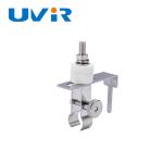 white base Stainless Steel Lamp Holder for Medium wave IR lamps 10mm