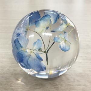 China Home decoration craft acrylic paperweight with real flower inside dry flowers for resin art crystal paperweights wholesale