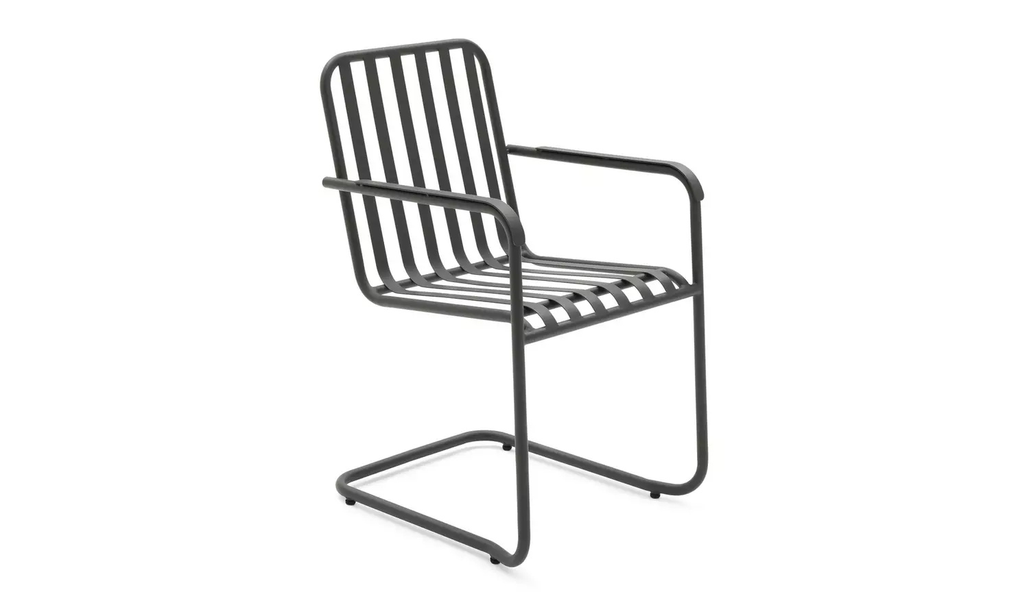 4 Seater Metal Steel Outdoor Furniture Garden Set with Square Table and Dining Chairs