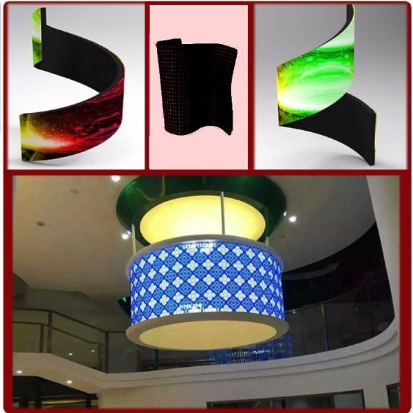 Flexible Led Display Module Soft Rubber Creative Module Concave Installation