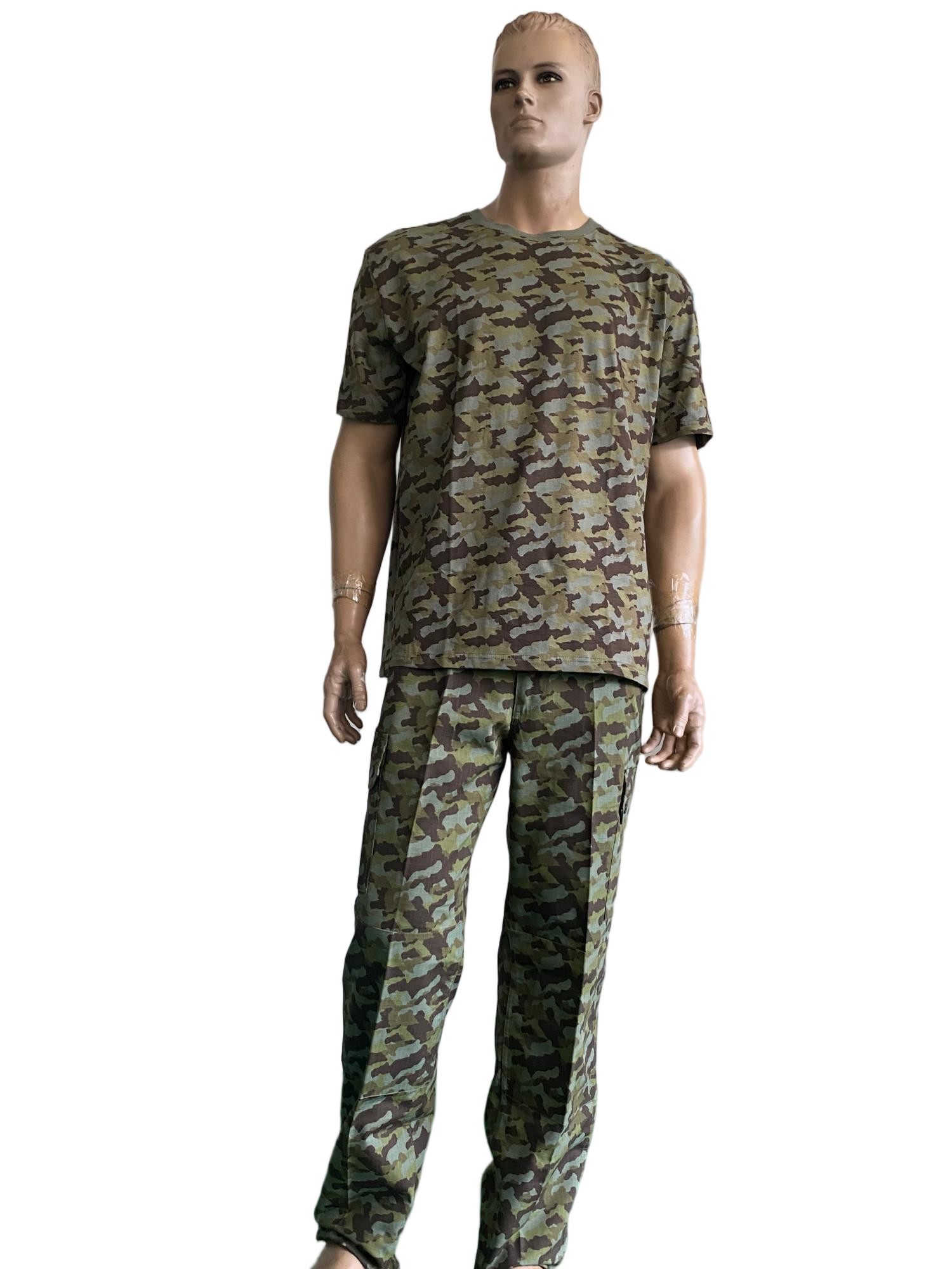 Outdoor Camouflage Training Ensemble for Summer Short Sleeve Custom Hottest Weather Short Sleeve Tactical Shirt