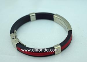 China Factory Supply Rubber Wrist Band Men Bracelet Custom Silicon Wristband  festival custom embossed silicone wristband on sale