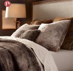 Fluffy acrylic Fur Throw Pillow , Faux Fur Decorative Pillows Cushion Cover