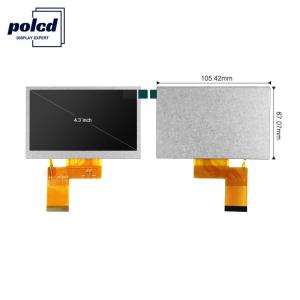 China Polcd ST7262E43 4.3 Inch Capacitive Touch Screen 40 Pin Lcd 800x480 300 Nit wholesale
