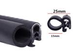 3.5mm Thick EPDM Rubber Sealing Strip , Weather Stripping Door Seal Strip 3m