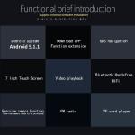 Ouchuangbo android 5.1 car MP5 audio gps stereo radio support 3G WIFI 1024*600