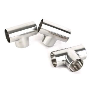 China Copper Nickel Equal Tee DN20 Coated With Brass wholesale