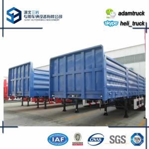 China 13000 * 2500 * 3000 mm Tri axle Cargo semi flatbed trailers Load Capacity 50 T 60 T wholesale
