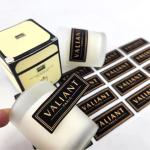 Leather Heat Resistant Candle Scent Labels Embossed Texture Square Candle Labels