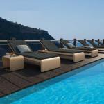 Modern Outdoor Garden Pool Lazy Patio Leisure Chair PE Rattan Twisted Vine