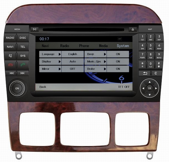 Ouchuangbo Auto GPS Navigation for Mercedes Benz S W220 1998-2005 USB iPod DVD Radio Stereo System OCB-1505