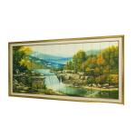 Colorfast Chinese Style Ribbon Landscape Paintings