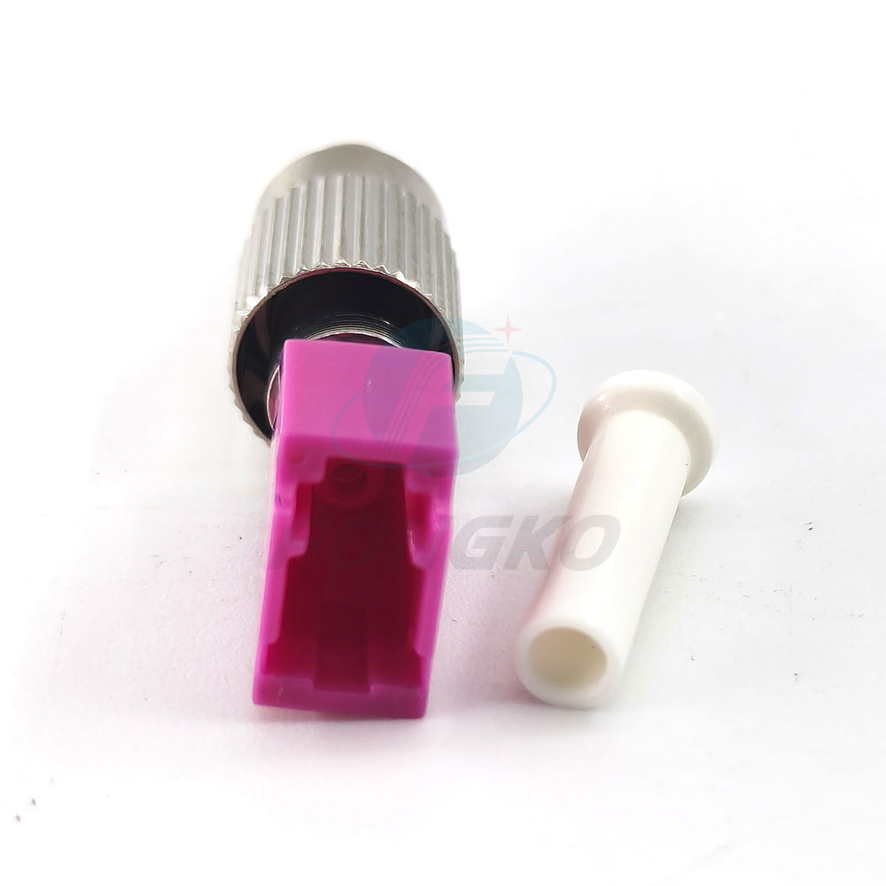 FC Male To LC Female OM4 Fiber Optic Hybrid Adapter Converter