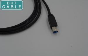China Robust Industrial Camera USB Cable , Black / Purple USB 3.0 A To B Camera Data Cable on sale