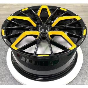 China Custom special milling colour gloden blue Forged Wheels wholesale