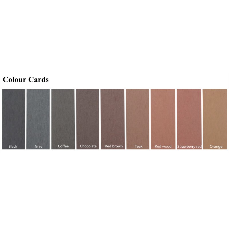 Eco Waterproof Composite Wood Plastic WPC Slat Panel For Walls 17mm