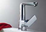 Single Zinc Alloy Handel Brass Kitchen Mixer Faucet ROVATE Chrome Finished