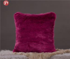 China Colorful Plush Oversized faux Fur Pillow cover , Soft  cushion covers sheepskin pillow cases wholesale