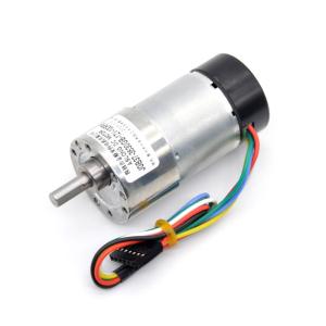China 37mm 12v 24v 1600Rpm High Torque Gear Motor Eccentric Shaft With Encoder wholesale