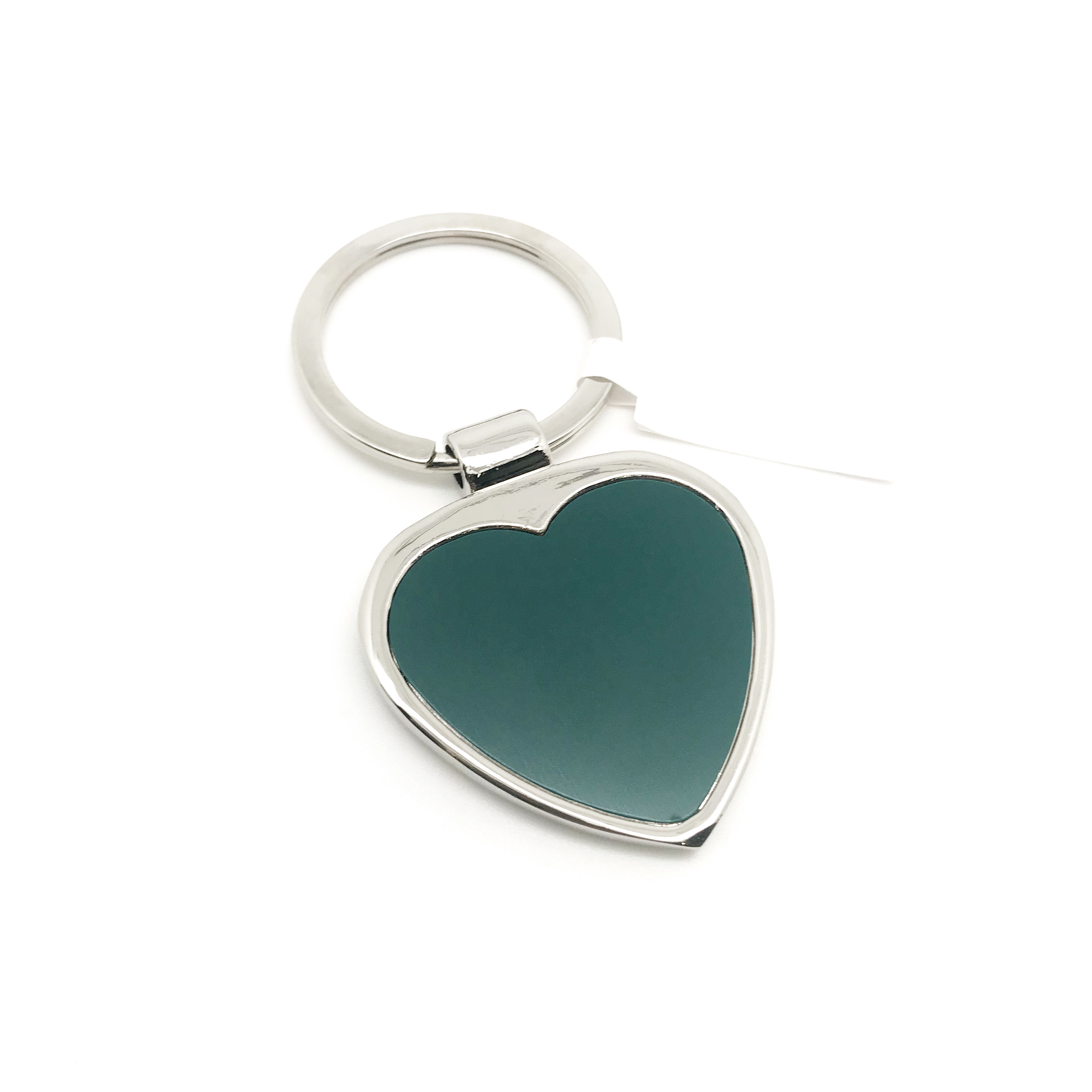 Siliver Green Color Metal Keychain Holder 36x69x6mm
