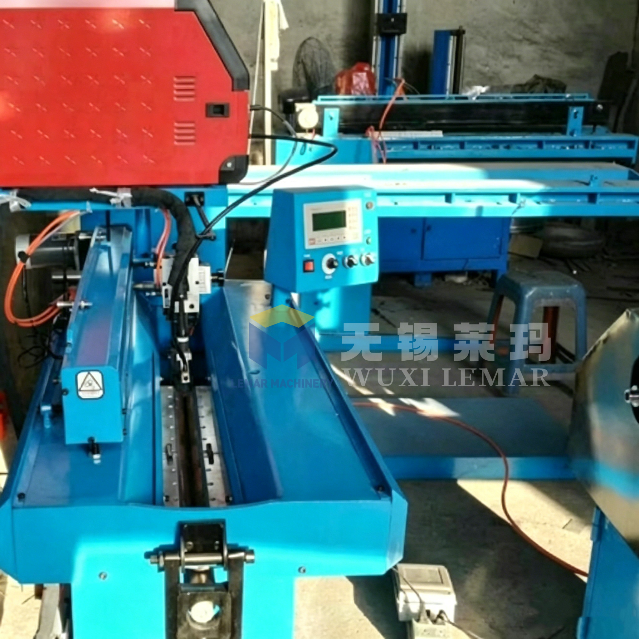 PLC CNC Pipe Longitudinal Seam Welder 0.4–8mm Thin Wall Pipe Duct Welding Machine