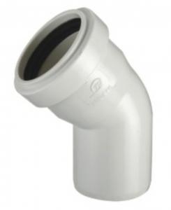 China Plastic products PVC Fittings for water drainage with expanding 45 degree elbow wholesale