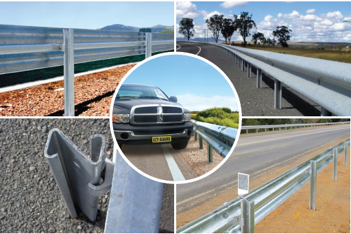 Highway Guardrail AASHTO M-180 Z Shape Posts with Durable Stainless Steel Material