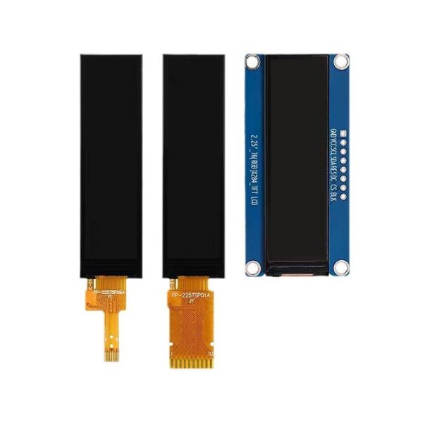 2.25-inch TFT LCD color screen | 76×284 long strip resolution, ST7789 driver, serial port screen, dedicated for industrial equipment status bars, easy
