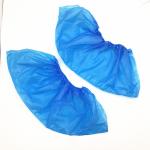 Non Woven Medical Shoe Cover , Plastic Blue Disposable Pe Shoe Cover