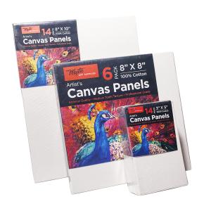China 100% Cotton Painting Canvas Panel With Pine Wood Cradled Paint Boards Lightweight wholesale