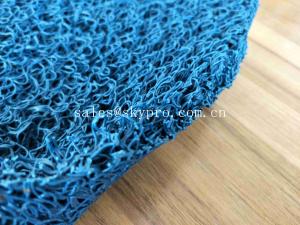 China Non - Slip Bathroom Rubber Mats , Soft Rubber Flooring PVC Vinyl Loop Mats wholesale