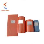 First aid splint blue orange color packaged in flat or roll