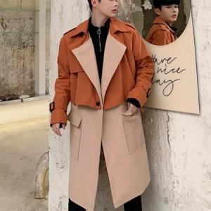 China                  New Fashion Black Men Custom Bomber Trench Coat              wholesale