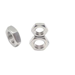 China Powder Coating DIN 439 Nut , OEM Extra Thin Heavy Hex Jam Nut wholesale