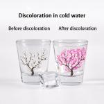 Restaurant Lead Free Cold Color Changing Sakura Cup 100ml