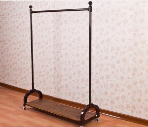 China Stainless Steel Metal Cloth Rack / Garment Showrooms Display Stand wholesale