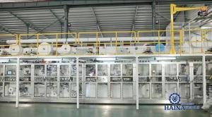 China ISO9001 O Shape Diaper Manufacturing Plant With Stacker wholesale