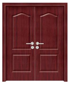China AB-GMP14 deeply carved PVC-MDF double-leaf door wholesale