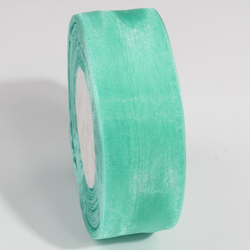 2.5cm Polyester Organza Ribbon for DIY bows or Wedding Decoration or Cake Wrapping