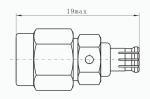 SMA Male to MCX Male RF Coaxial Adapter Brass Body Center Pin PTFE Dielectric