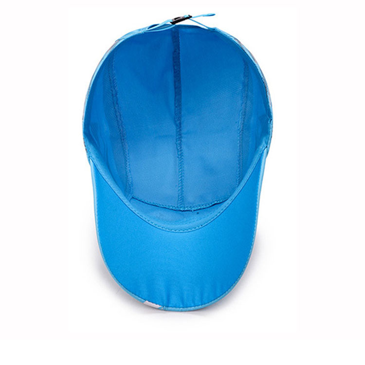 5 Panel Camper Hat 100% polyester outdoor folding sports cap dryfit fabric