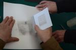 C179 White Palm print hinge lifter